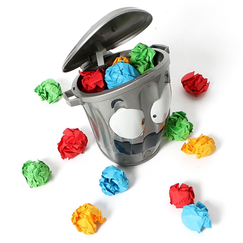 AK51-Electric Crazy Trash Can Indoor Competitive Basketball Shootings Game Stress Relief Trash Can