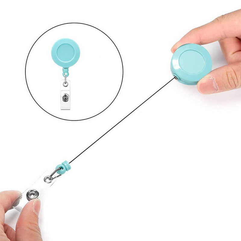Soporte para tarjeta de identificación, soporte para tarjeta retráctil, colgante de identificación retráctil, soporte para ruleta para tarjeta de identificación, Portagafetes