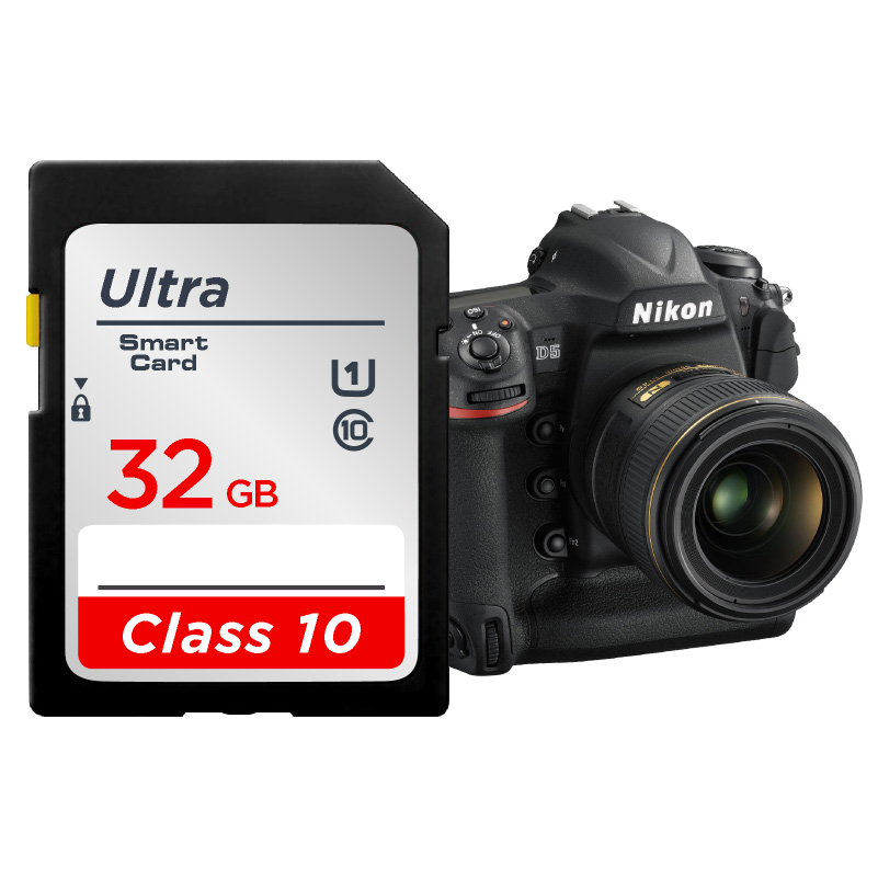 Carte SD 64 Go 128 Go 256 Go V10 16 Go 32 Go Carte mémoire Flash SD pleine grandeur normale haute vitesse pour appareil photo