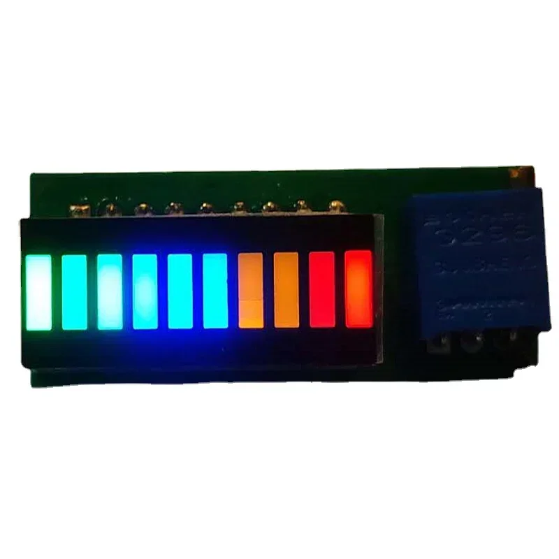 Lampada elettronica indicatore di livello Audio 9-12V spettro musicale Stereo amplificatore di luce a LED atmosfera VU Meter