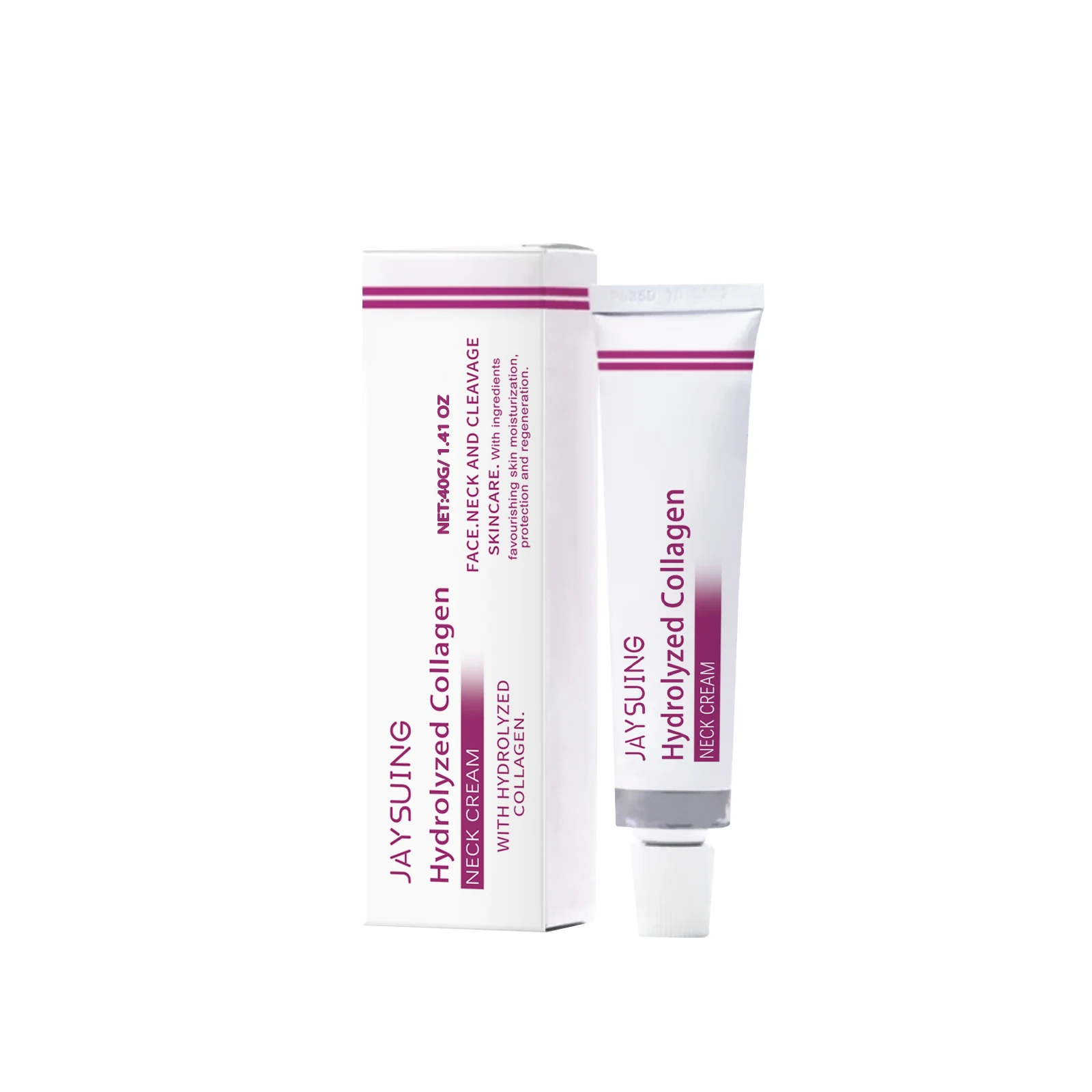 Colágeno hidrolisado pescoço creme endurecimento levantamento eliminar linhas finas pescoço remover queixo duplo rejuvenescimento creme cuidados com a pele