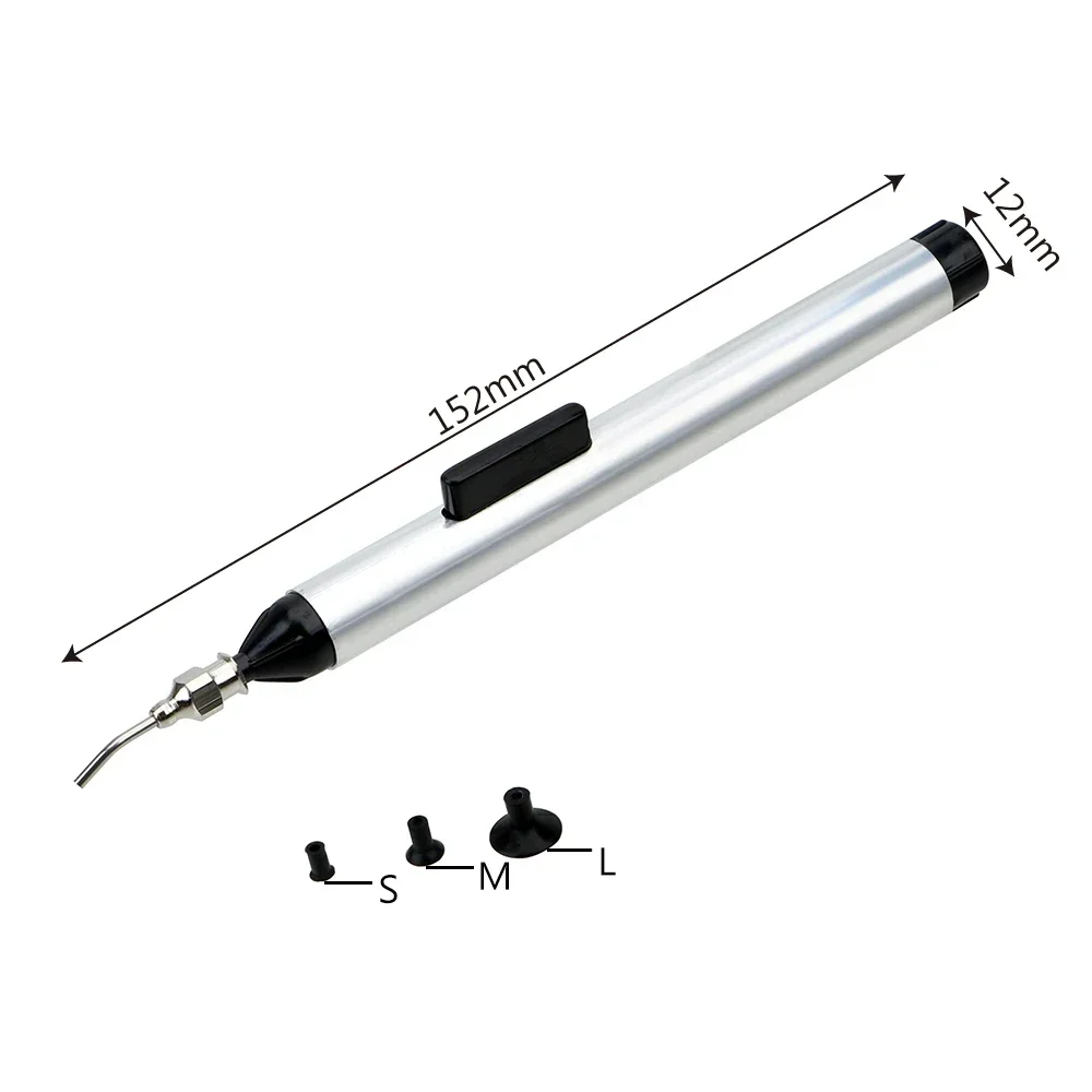 DIY WORK Solder Picker Hand Tool Set Alternative Tweezers Vacuum Suction Pen Manually Pumping IC Tool With 3 Sizes Sucking