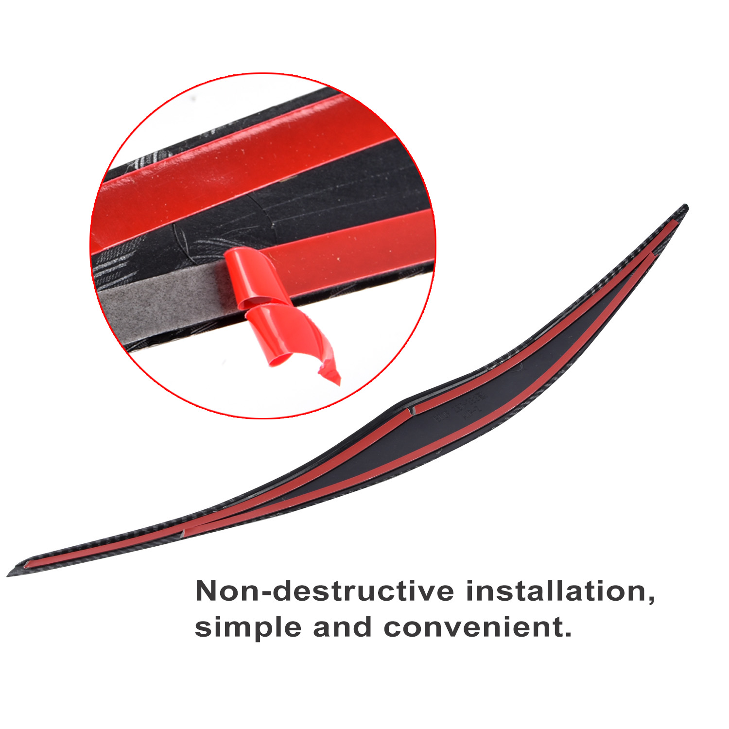 Front Headlight Cover Garnish Strip Eyebrow Cover Trim Sticker For BMW 3-Series E90 E91 320I 330I 2005-2012 Glossy Black