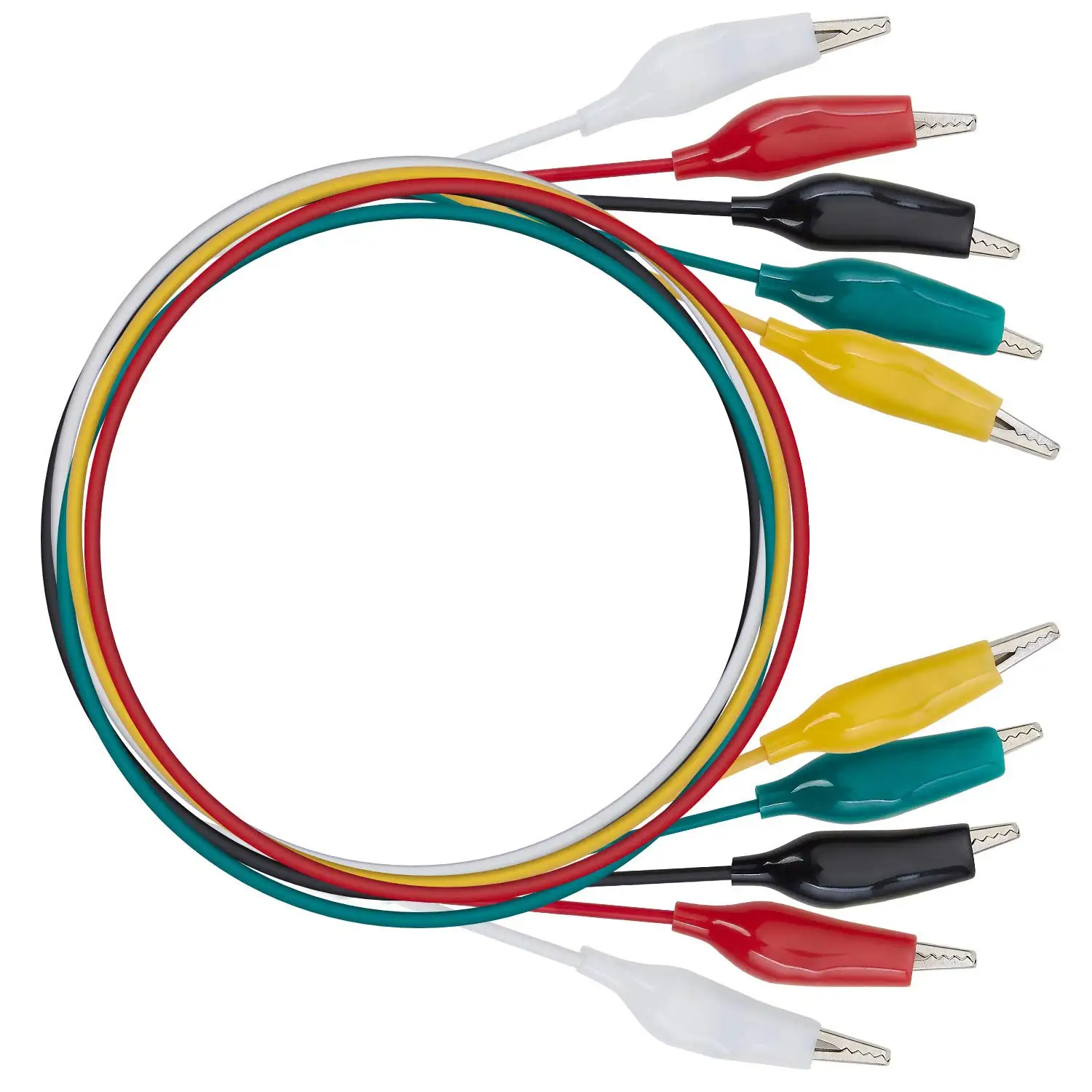 10 Stück 50 cm 35 mm Krokodilklemmen, doppelseitige Clips, Krokodilkabel, Krokodilüberbrückungsdraht, Messleitungen, Krokodilklemmen
