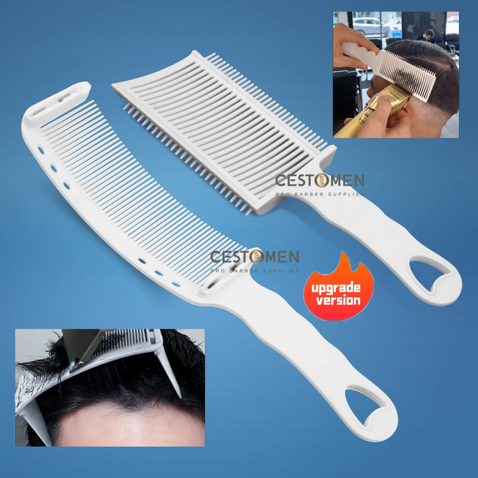 Peine de pelo de alta calidad, peines profesionales de peluquería, cepillos para salón, herramientas de estilismo para corte de pelo, accesorios de peluquero, 1 ud.