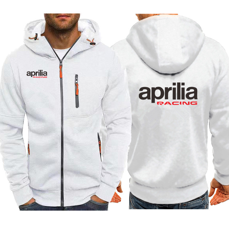 2024 남성 자켓 Aprilia Racing 프린트 탑 후드 맨 자켓 지퍼 의류 패션 캐주얼 운동복 하라주쿠 양털 스포츠
