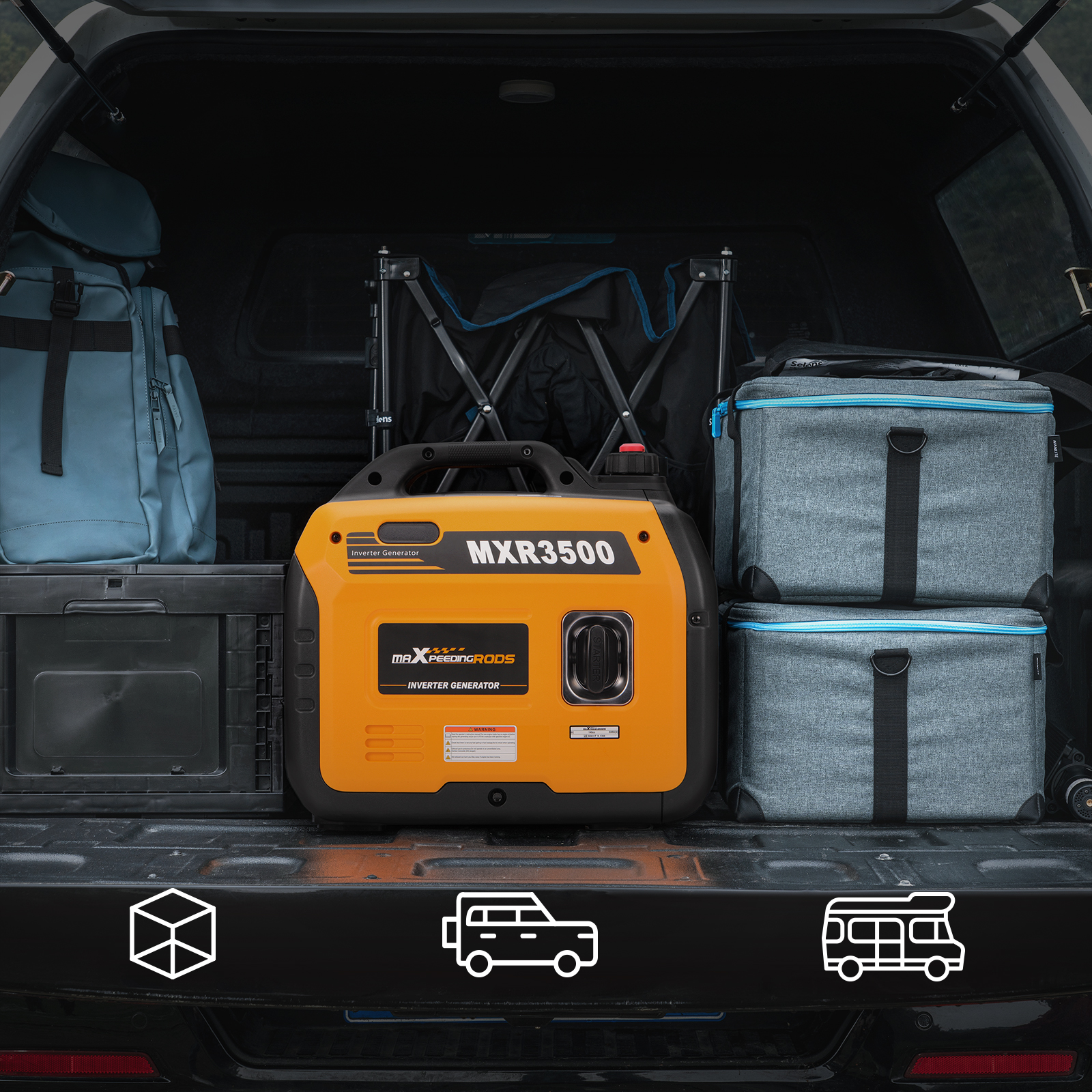 Kompakter, leistungsstarker, tragbarer 3500-Watt-Inverter-Generator, leicht, super leise für Wohnmobile