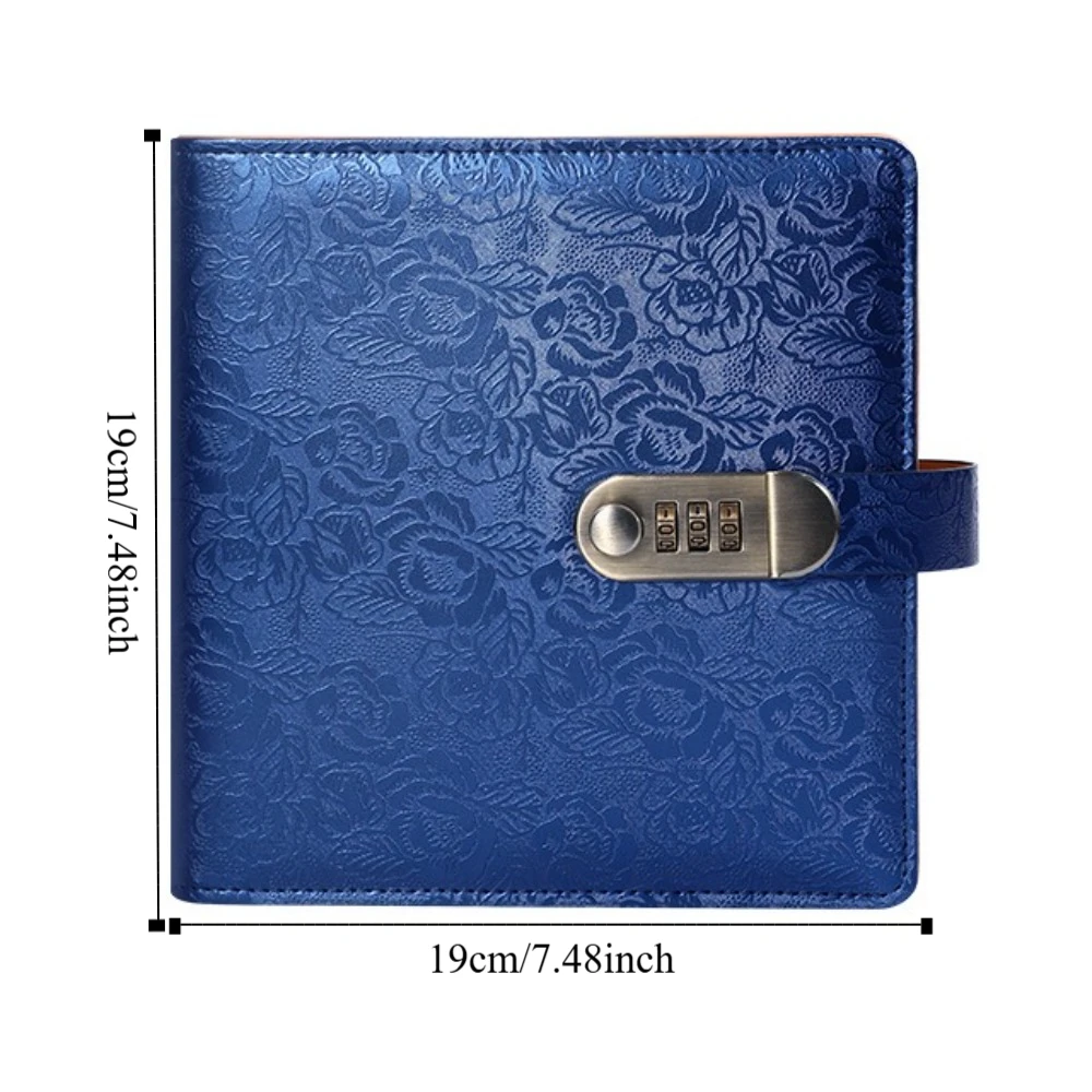 Emboss Flower Envelop Savings Challenges Book 50Sheets Savings Handbook Saving Money Binder PU Leather Account Book