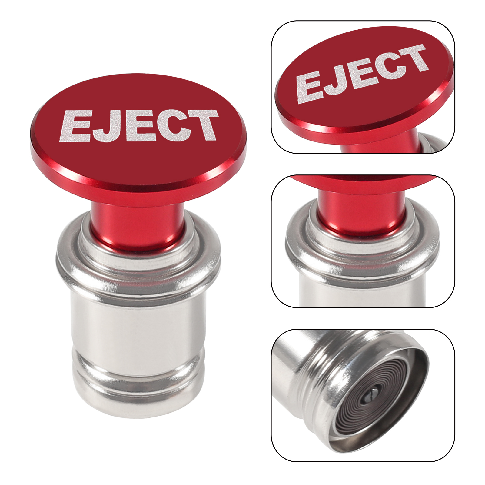 ミサイルの取り出しと発射ボタン 車のシガーライター アルミニウム 12V 交換用アクセサリー ほとんどの車両に適合 ソケットサイズ A