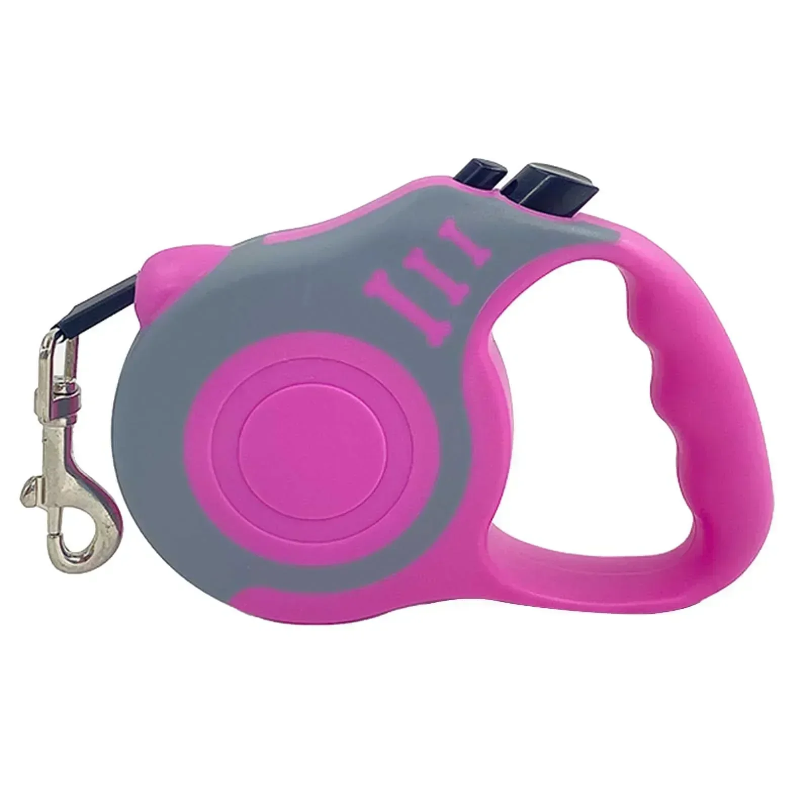 Trela telescópica automática para animais de estimação, 3-5 metros, dispositivo de tração óssea, corda para caminhada, corrente para cães, arnês de corda