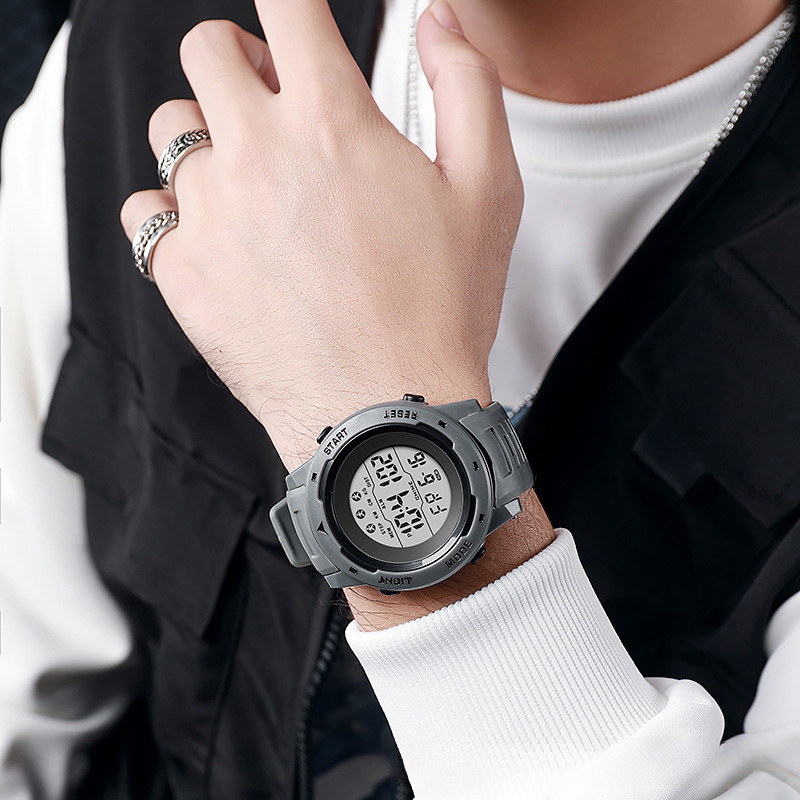 Paar Sport Elektronisch Horloge Multi Functioneel Groot Scherm Buitenhorloge