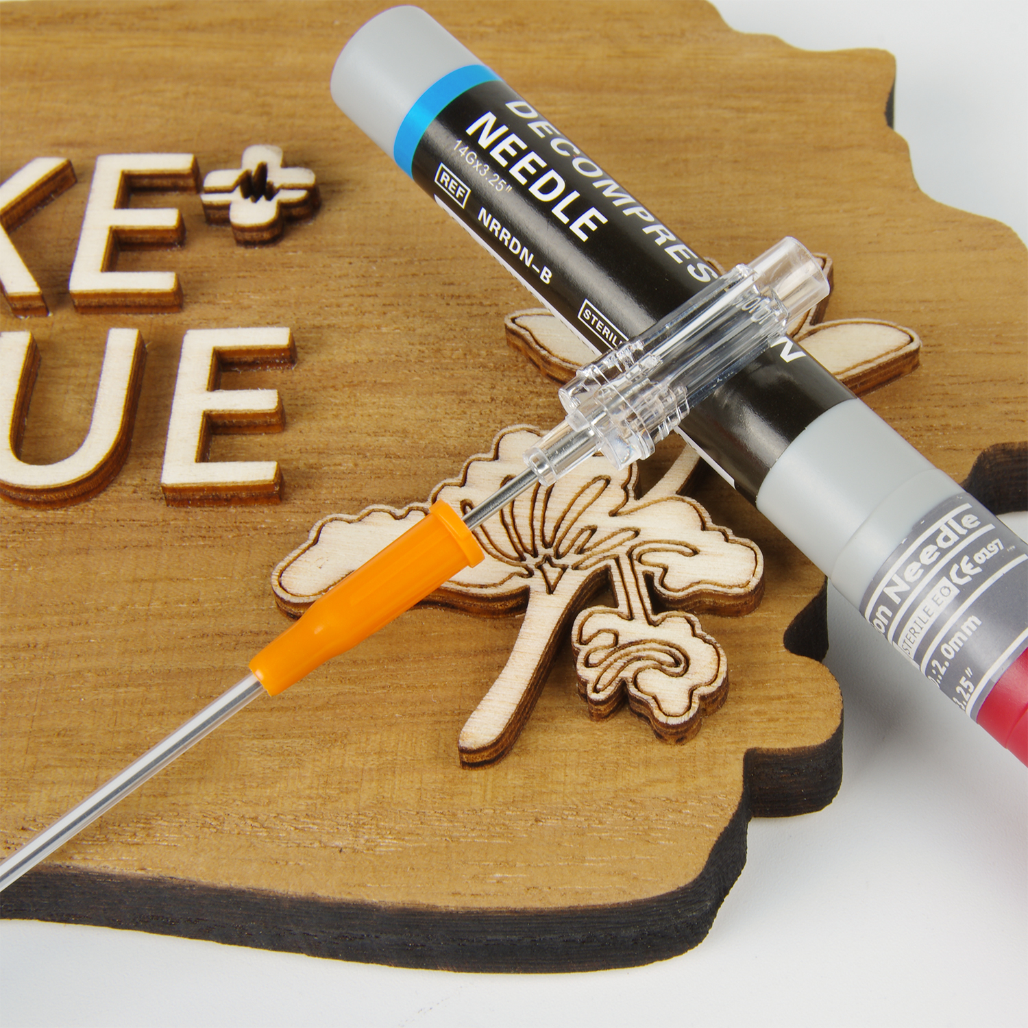 Sanke Rescue Pneumothorax Nadel Trauma Medical Ifak Brustkatheter Nadelkatheter 50g Nadel Dekompression Edc Erste-Hilfe-Set