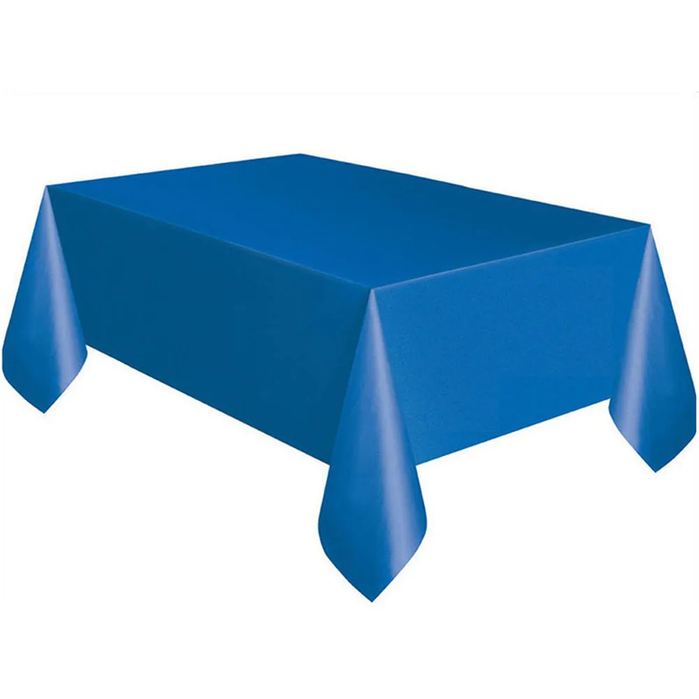 Cubierta rectangular de plástico grande para mesa, paño de limpieza para fiesta, rojo, blanco, negro, mantel, cumpleaños, boda, navidad