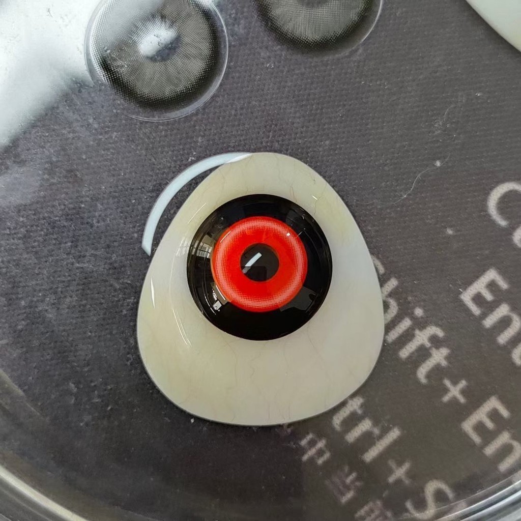 1 par graduado Kaneki Ken Cosplay lentes de contacto de color contactos de Halloween