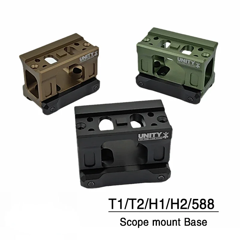 2024 New YR271 UNITY Fast Riser Mount For Tactical Airsoft T2 ROMEO5 Red Dot Sight Scope Universal Heightening Bracket
