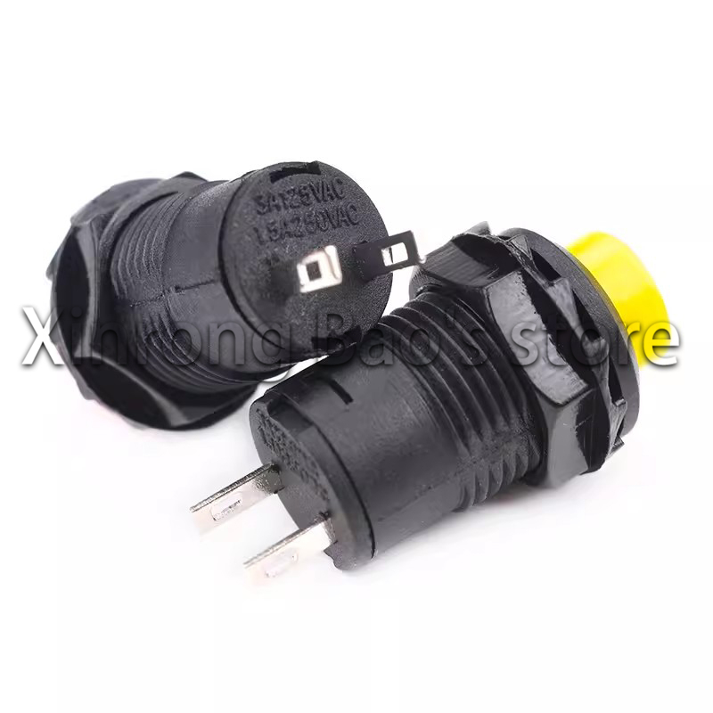 6pcs Self-Lock /Momentary Pushbutton Switches DS228 DS428 12mm OFF- ON Push Button Switch 3A /125VAC 1.5A/250VAC DS-228 DS-428
