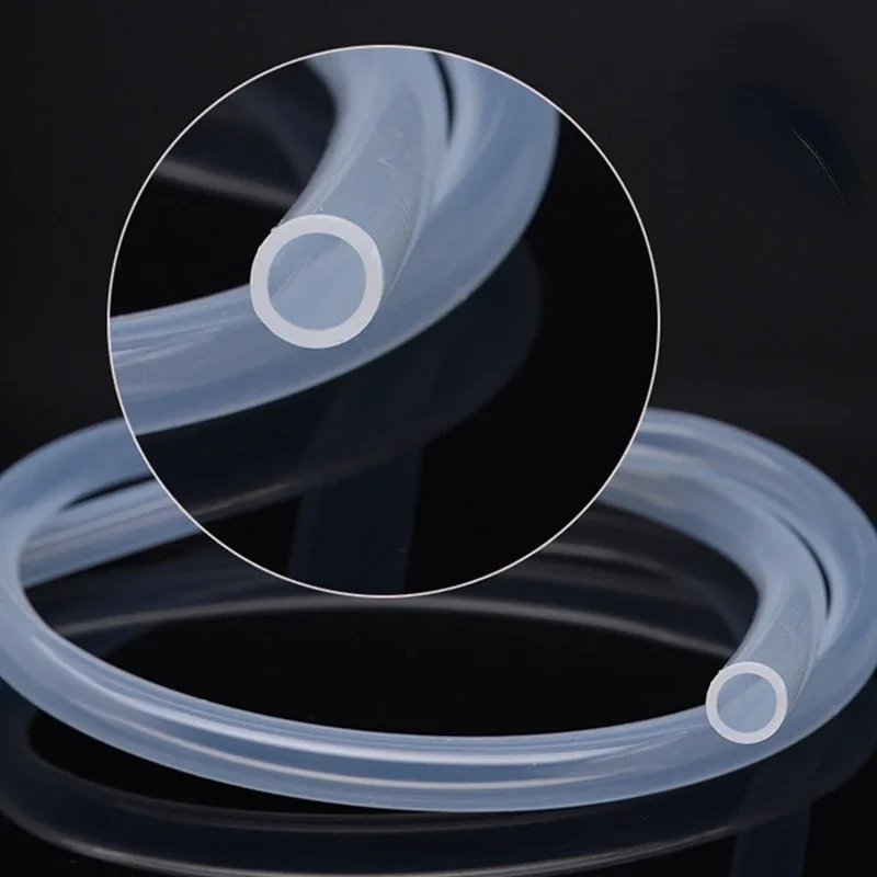 1 M/5 M 10 M เกรดอาหารใสสายยางซิลิโคน 4 5 6 7 8 9 10 11 12 14 16 mm เส้นผ่านศูนย์กลางออกซิลิโคนยืดหยุ่นหลอด
