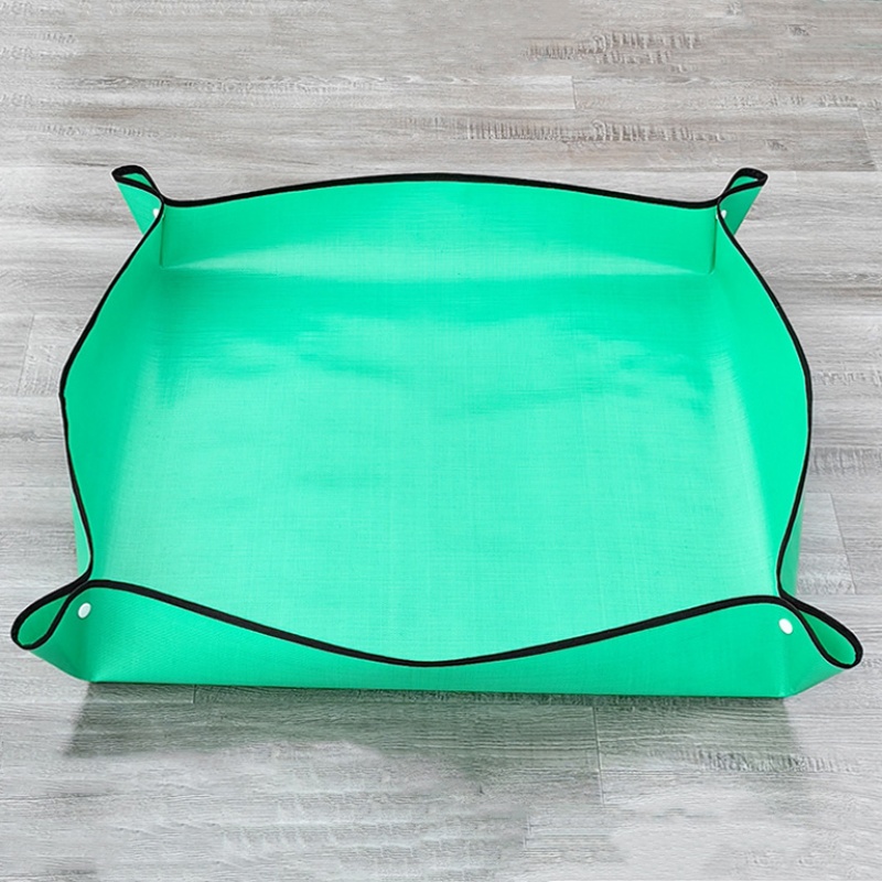 บ้านอุปกรณ์ทําสวนเสื่อปลูก Potting Pad พับสวนดอกไม้หม้อปลูกแบบใช้ซ้ําได้เสื่อกันน้ํา
