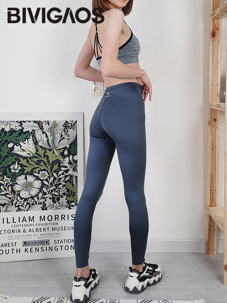 BIVIGAOS 黒薄型シャークスキンレギンス女性太陽プリントスキニースリムセクシーなフィットネスレギンスカジュアルファッションスポーツレギンス秋