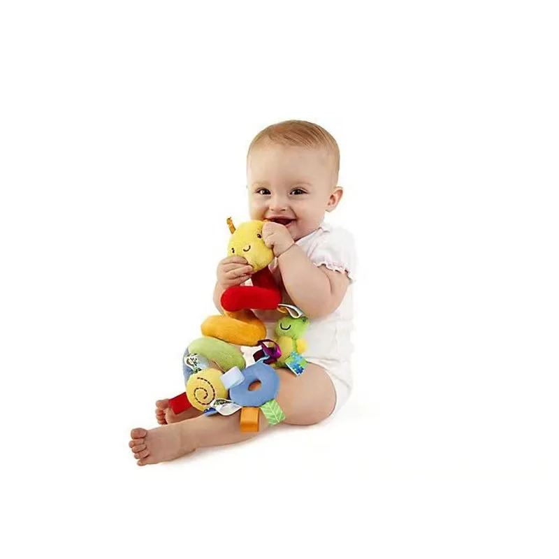 Seggiolino auto sospeso per bambini Giocattoli per passeggino sospeso per attività in peluche con squeaker BB e sonagli per giocattolo per attività di viaggio neonato