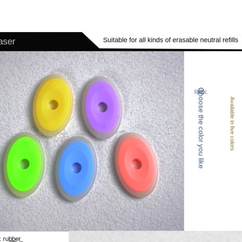 6pcs Neutral Erasable Pen Special Rubber Hot Erasable Rubber Erasable Gel Pen Correction Supply School Office Stationery