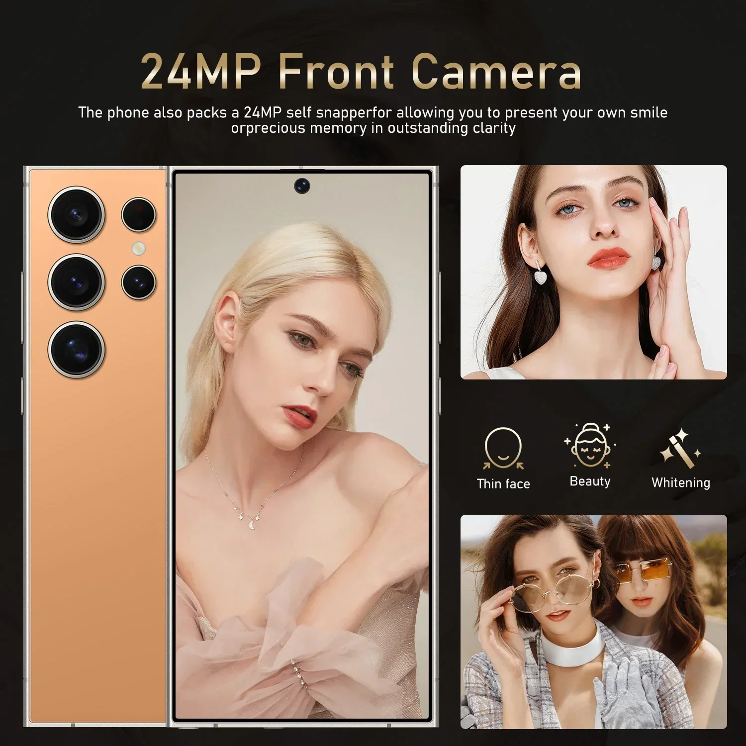 FUFFI S25 Pro Smartphone 5G Cellphones Android 12 System 6.8 inch Screen 12GB+512GB 24+48MP Mobile phone Google Play Store Phone
