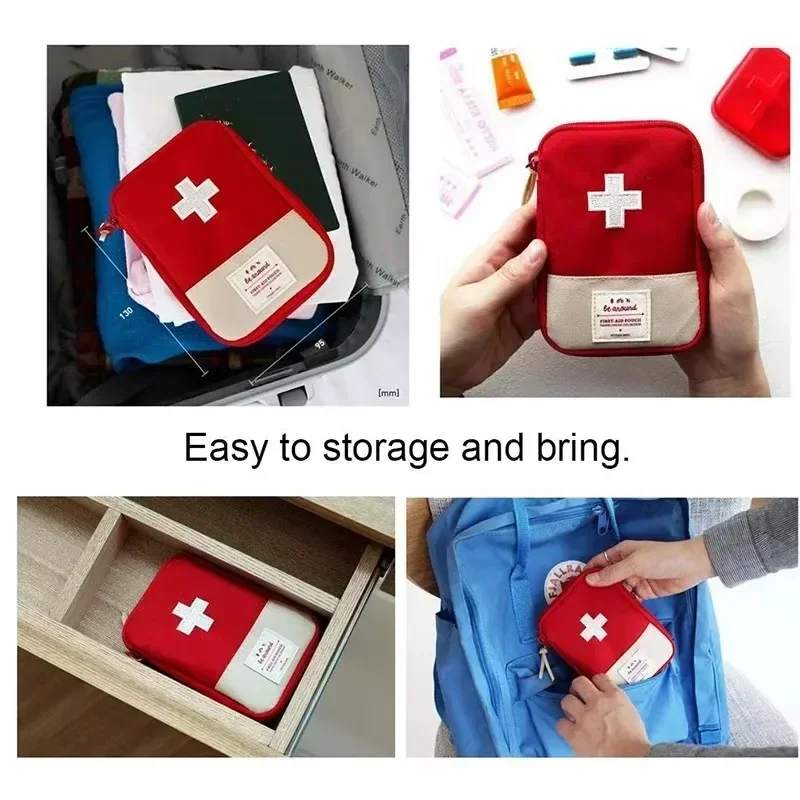 Caixa de armazenamento de medicamentos para viagem ao ar livre, kit portátil de saúde, kit portátil de prevenção de epidemias, emergência médica