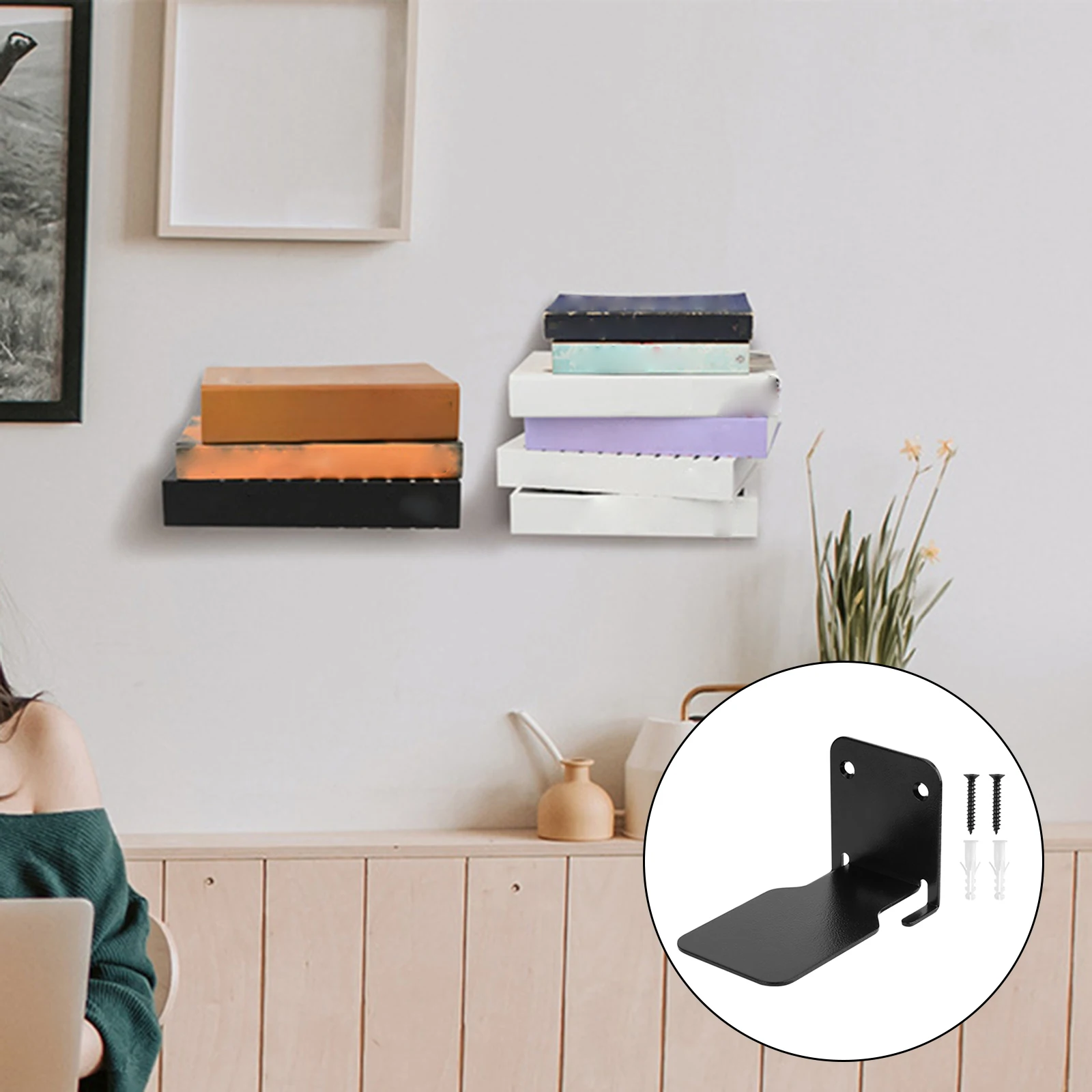 Vô Hình Nổi Kệ Sách Kệ Treo Tường Sách Tổ Chức Cho Nhà Entryway Tường Phòng Ngủ Gờ Tủ Sách Nhà Tổ Chức
