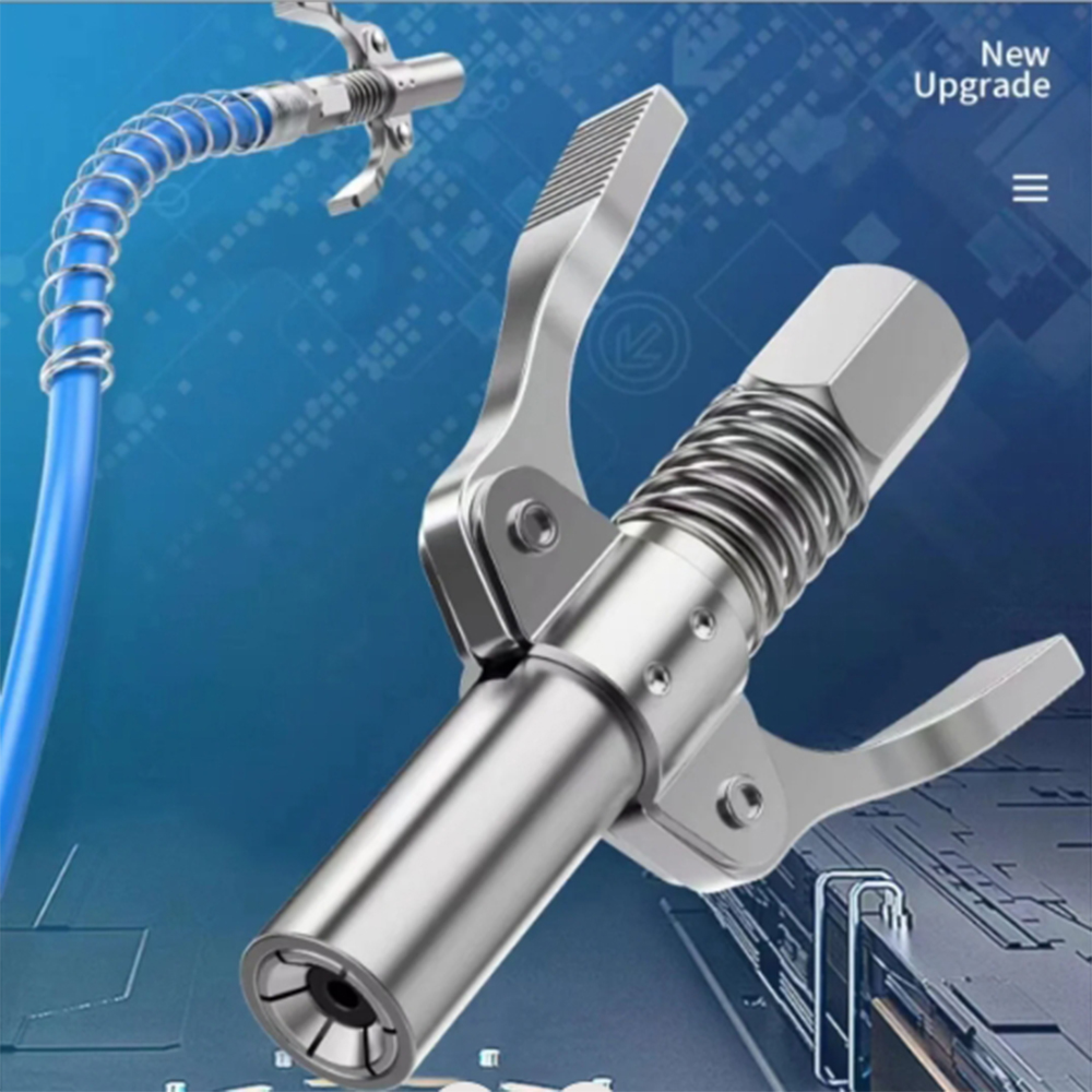 1pc acoplador de pistola de graxa 10000 psi npti/8 bomba de óleo liberação rápida graxa ferramentas ponta do carro seringa lubrificante ponta graxa bocal reparação