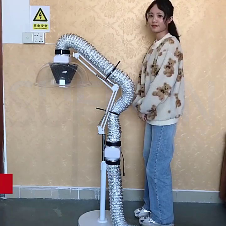 Household Smoke Exhaust Machine Barbecue Hood Kitchen Exhaust Smoke Machine Hot Pot Air Cappa Aspiratirce Extractor