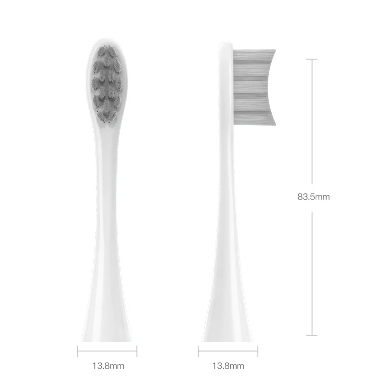 4 Đầu Thay Thế Cho Oclean Chảy/X/ X PRO/ Z1/ F1/1/Air 2 /SE Đầu Bàn Chải Mềm Mại Bật Lửa DuPont Âm Bàn Chải Đánh Răng Hút Chân Không Lông