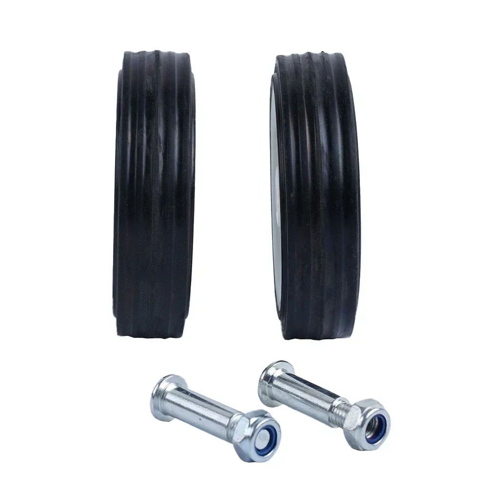 2pcs 공기 압축기 액세서리 캐스터 플라스틱 바퀴 5 인치 6 인치 충격 흡수 미끄럼 방지 자동 펌프 오일 프리 기계