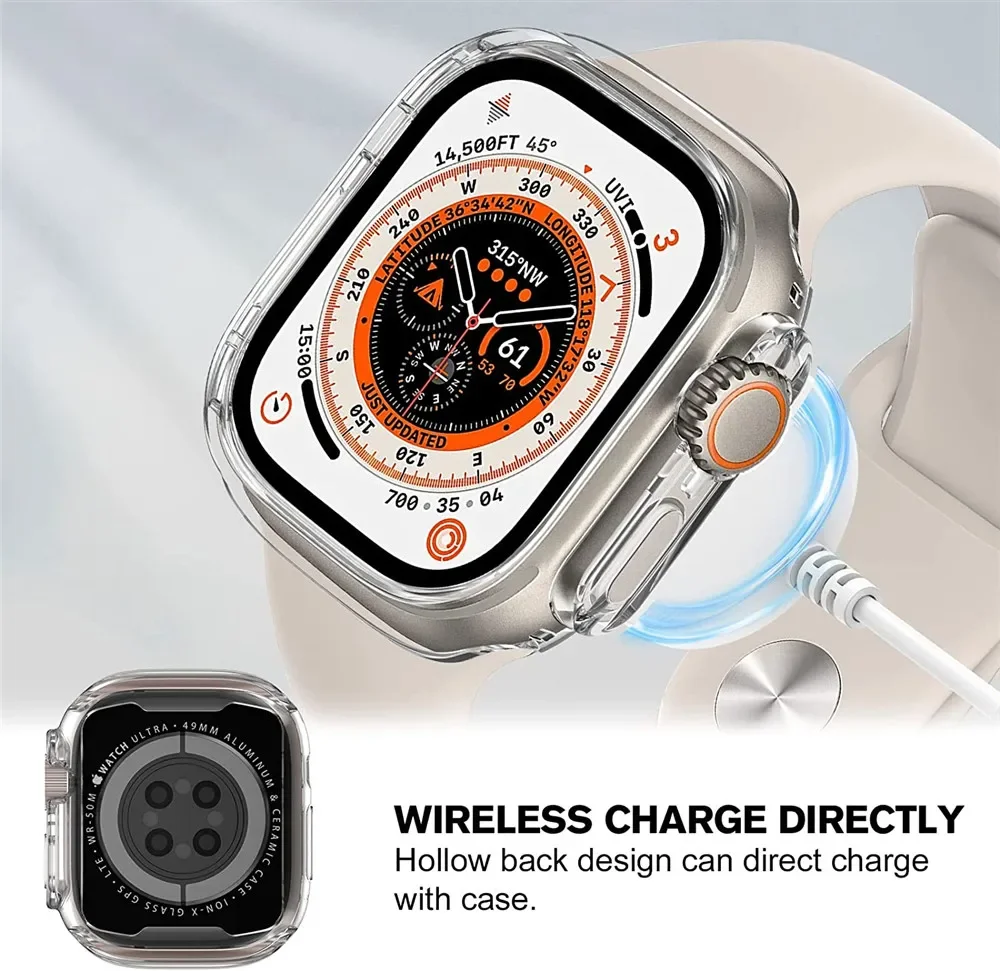 Ốp Lưng TPU Dành Cho Đồng Hồ Apple Cực 49Mm Ốp Lưng Không Có Tấm Bảo Vệ Màn Hình Bảo Vệ Trầy Xước Khung Dành Cho IWatch 8 45Mm 41Mm