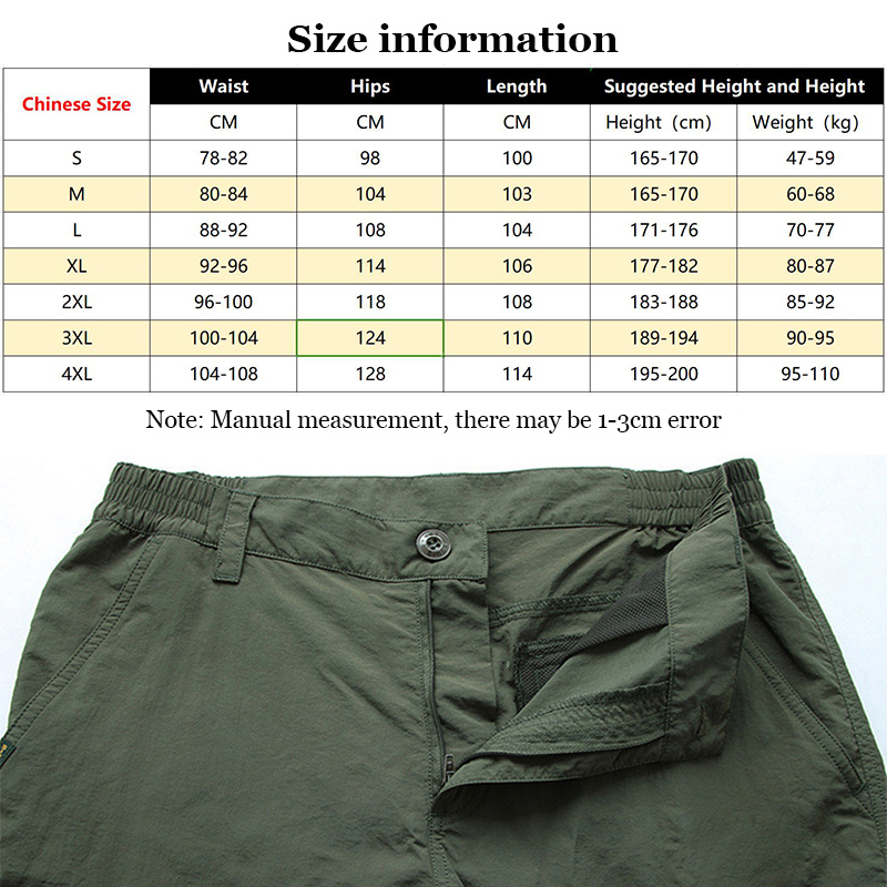 Pantaloni cargo tattici estivi da uomo Pantaloni casual leggeri impermeabili Pantaloni casual Escursionismo all'aperto multitasche resistenti all'usura