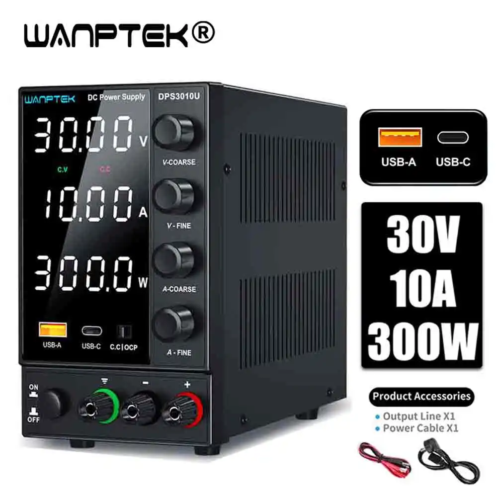 Verstelbare DC Voeding 30V 5A 10A 60V 120V 3A LaboratoriumBench Stroombron Switching Gestabiliseerde LCD voeding regulator