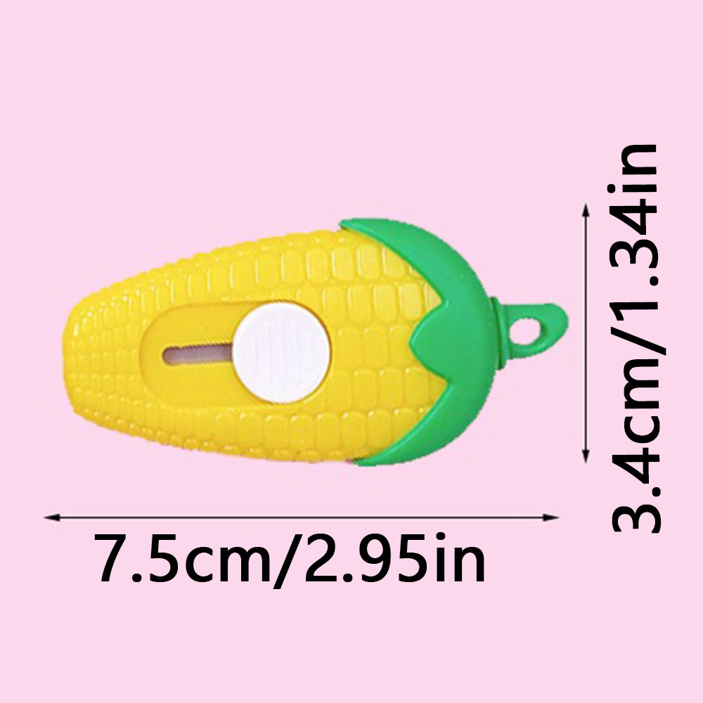 1/3/5Pcs Cuter Mini Cartoon Maize Utility Box Cutter Letter Opener Art Paper Cutter Kawaii Stationery Knif