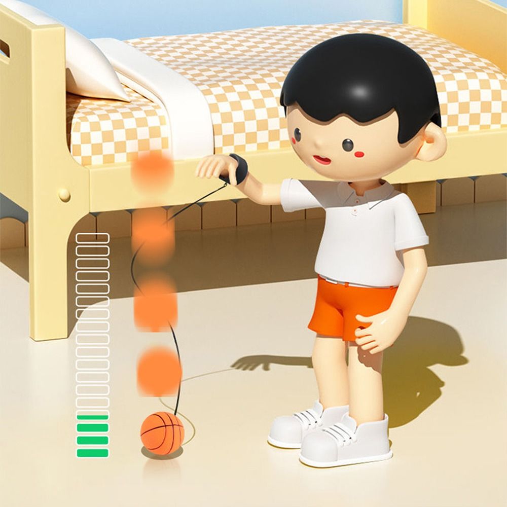 On String Elastic Bouncing Return Ball Boring Hand Ball Game Hand Rebound Ball Baseball Basketball