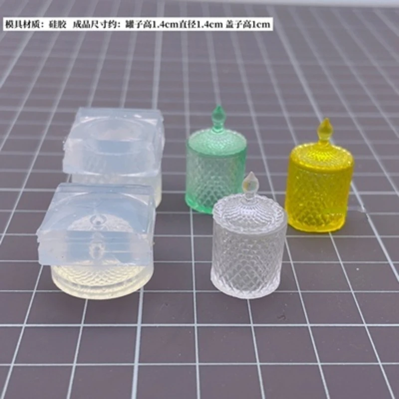 Miniature อาหารขนมบิสกิตบนงานไม้หม้อแม่พิมพ์ขนมหวานมินิถาด Uv แม่พิมพ์เรซินซิลิโคนแม่พิมพ์