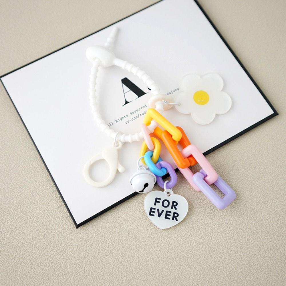 Creative Candy สีดอกไม้หัวใจจี้พวงกุญแจน่ารักดอกไม้ขนาดเล็ก Key แหวนกระเป๋าจี้อุปกรณ์เสริม