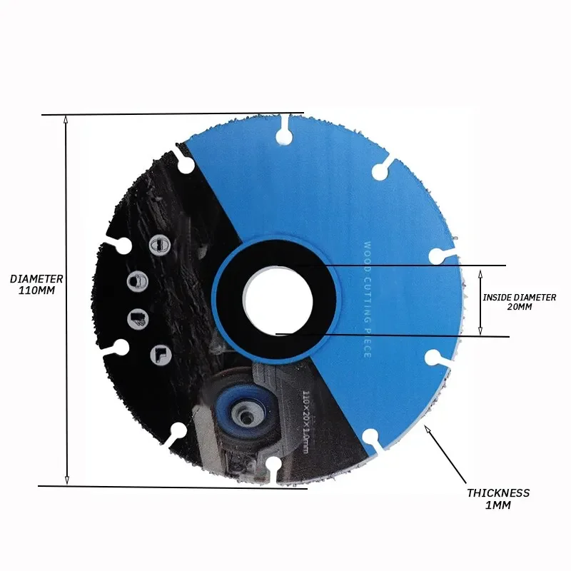 110*20mm Woodworking Special Saw Blade Brazed Multipurpose Woodworking Circular Cutting Blade Wood Steel Nail Aluminum PVC