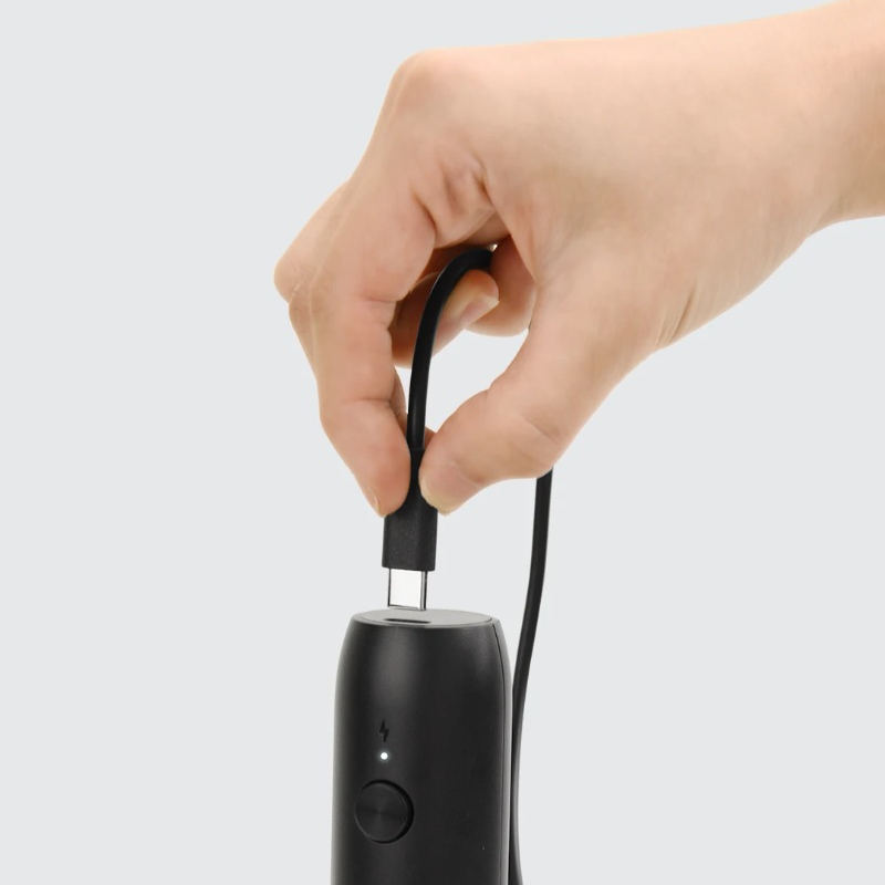 Espumador de leche eléctrico, Mini máquina de espuma de acero inoxidable 304, Cable USB tipo C recargable, mezclador de bebidas, batidor para café