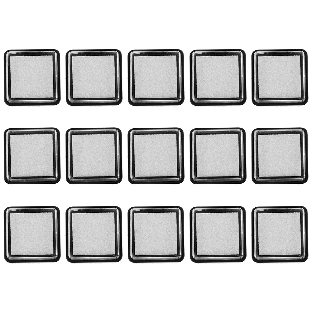15 Pcs Stamps Blank Ink Pad Pads for Classroom Thumbprint DIY Craft Inkpad Child