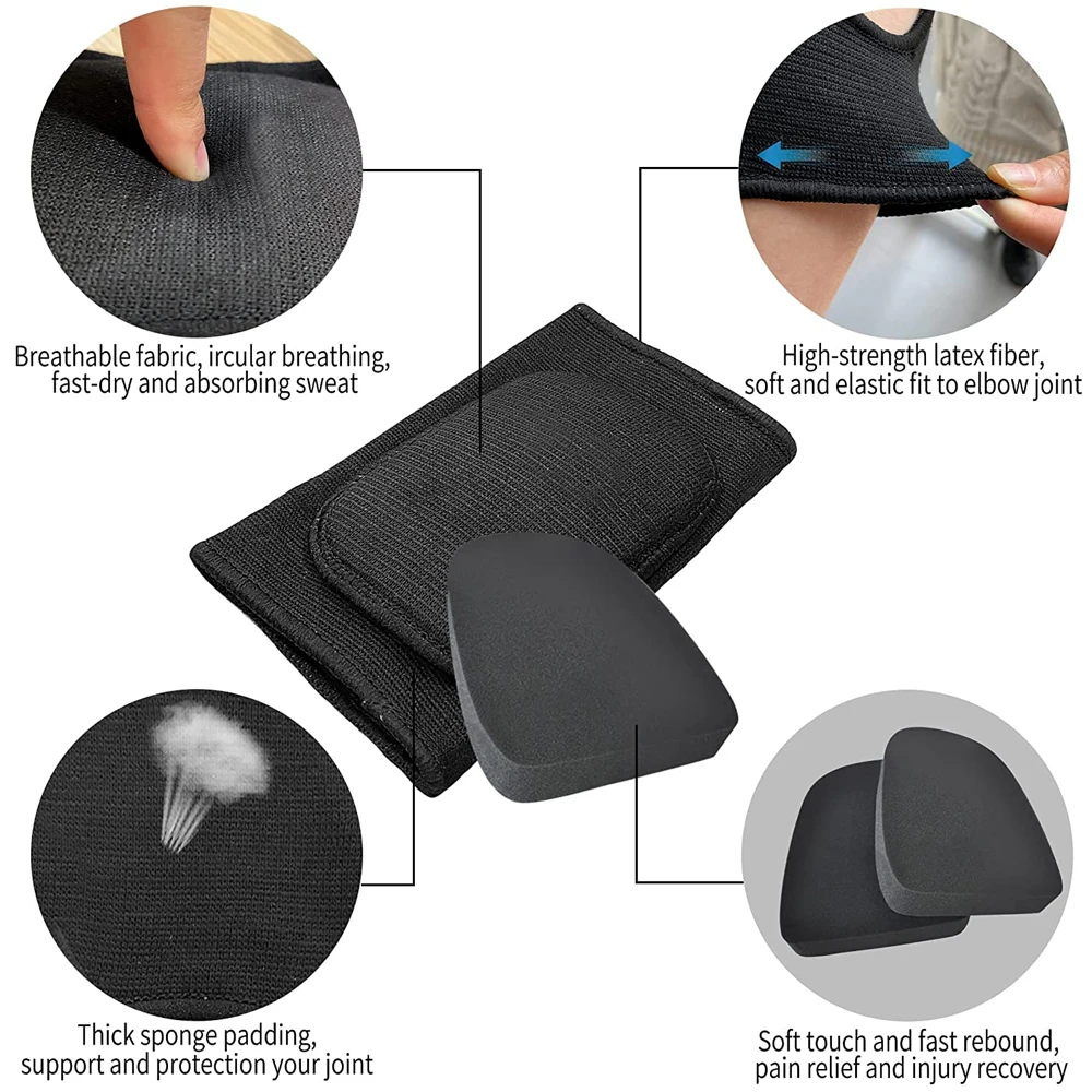 GOMOREON, 1 par de coderas de compresión, soporte para brazo, Protector de brazo para Fitness, envolturas para codo transpirables para voleibol y baloncesto