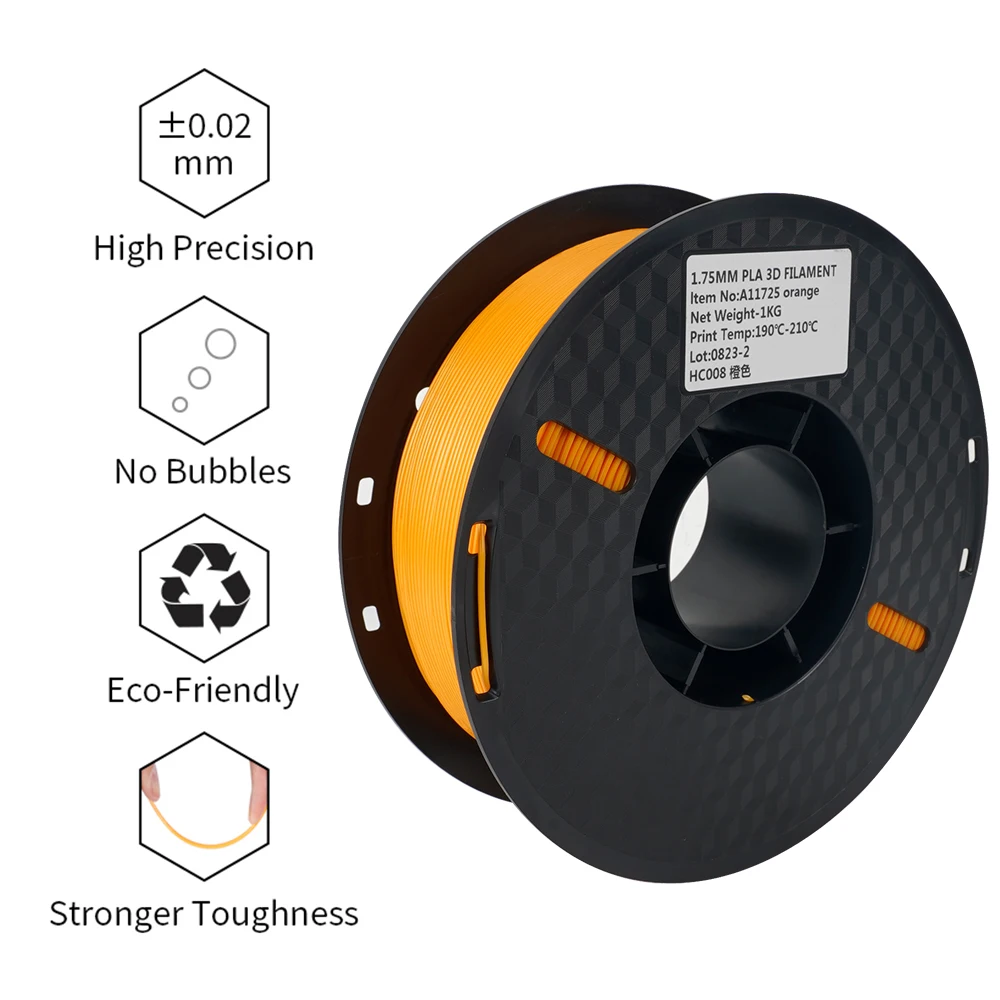 10KG PLA PETG Filament for 3D Printer Filament 1KG/Roll 1.75MM Plastic Filaments Line Up Neatly Printing Material for 3D Printer