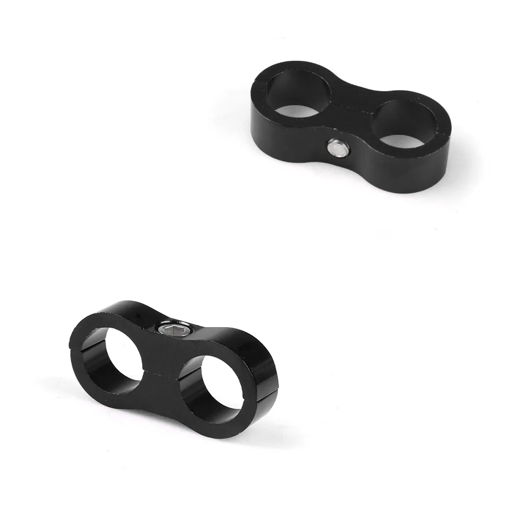 Abrazadera de línea de manguera de goma trenzada, separador de línea anodizado de aluminio, Kit de abrazadera divisora AN4 AN6 AN8 AN10 AN12