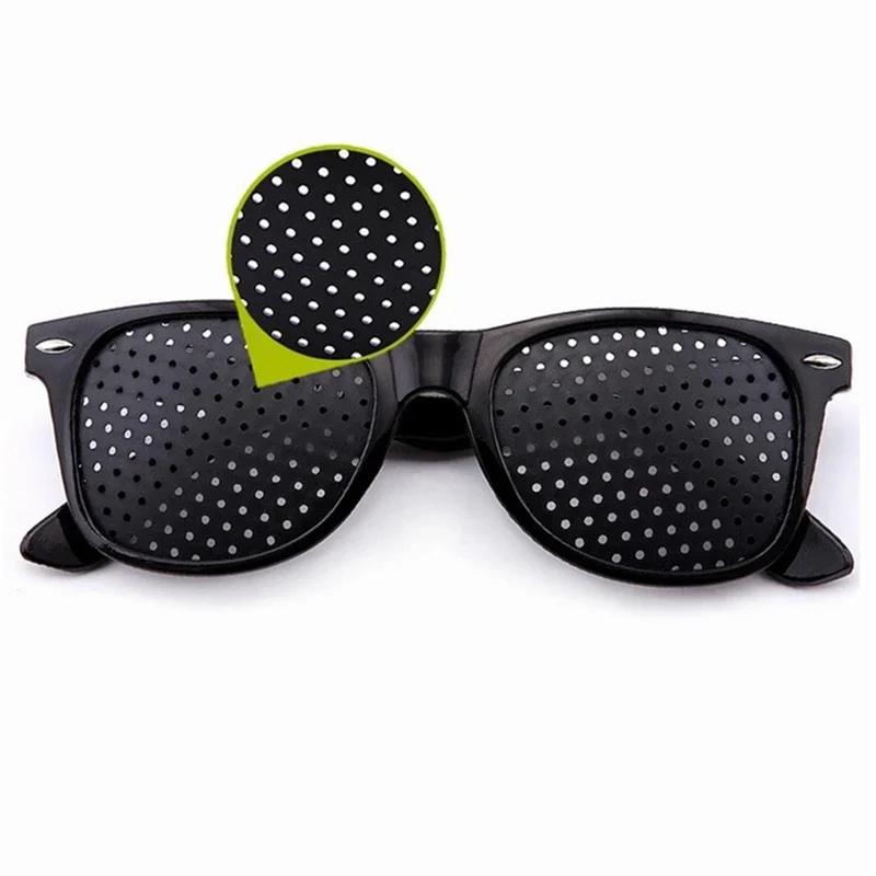 Óculos corretivos vestíveis para cuidados com a visão, melhorador estenopeico, óculos com buraco, anti-fadiga, proteção para os olhos, óculos de grau