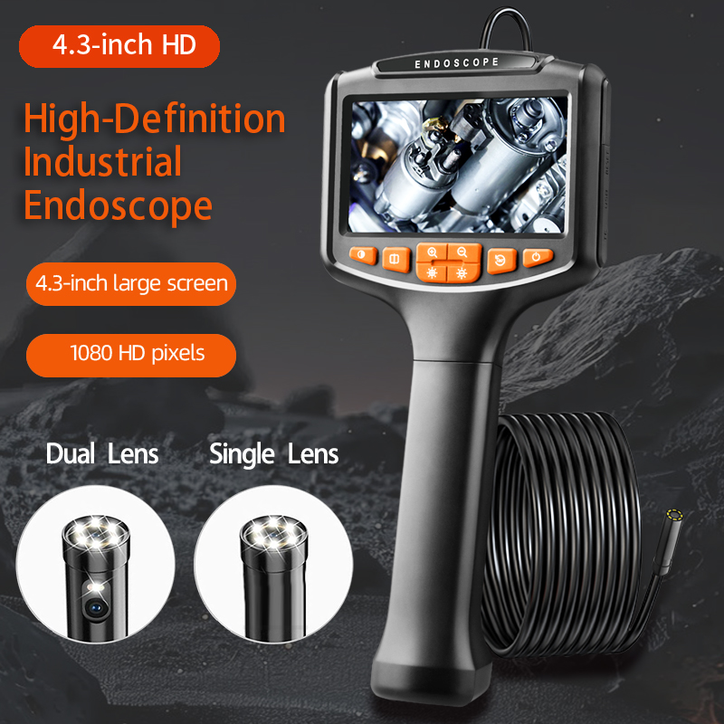 Single Dual Lens Car Tube Drain Pipe Endoscope Automotive Borescope Endoscopic Inspection Endoscopy Cameras For Cars Tools 1080p
