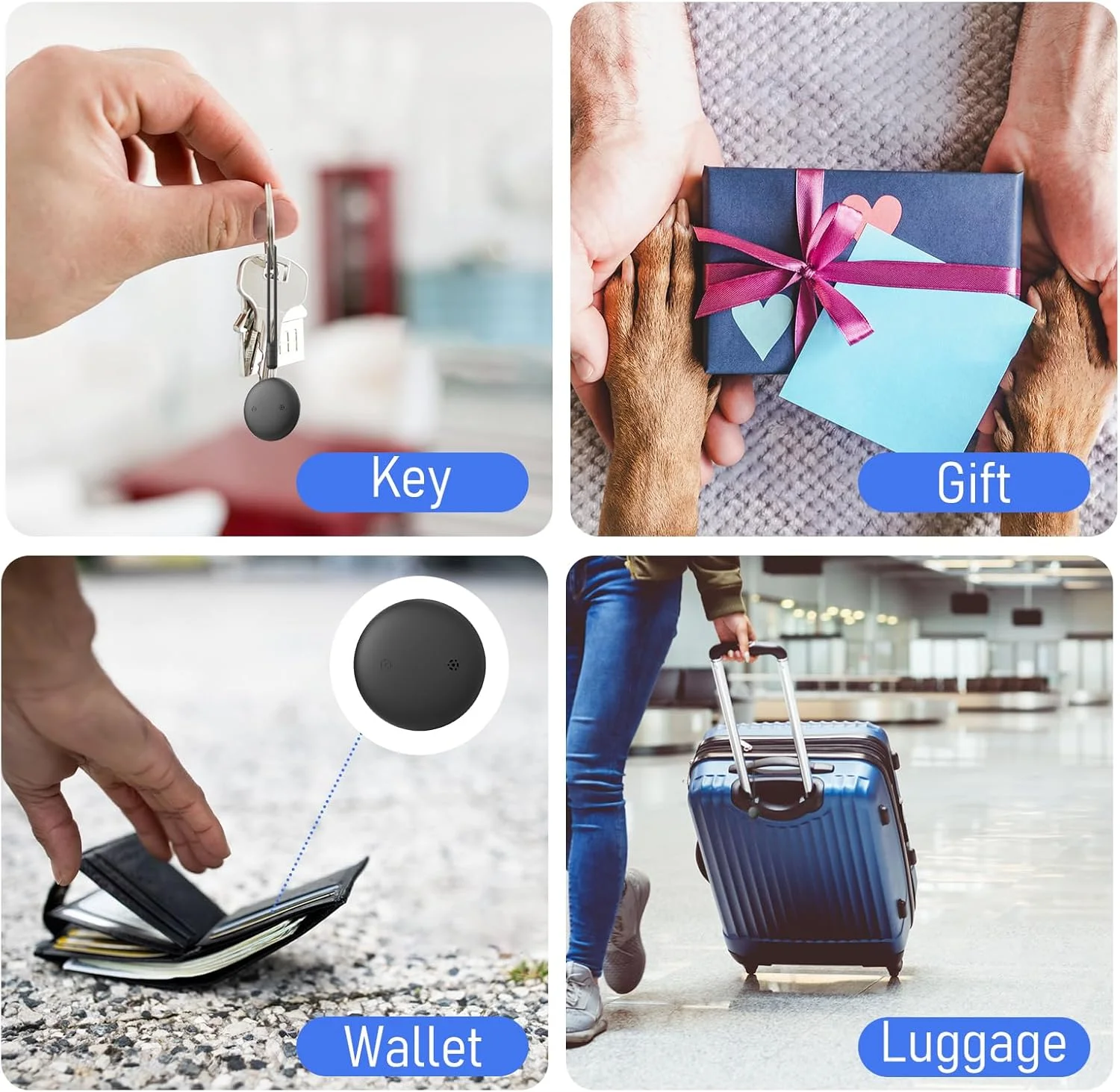 Smart Airtag Bluetooth GPS Портативный трекер работает с Apple Find My APP Air Tag Tracker Locator Pet Child Bag Key Finder для IOS