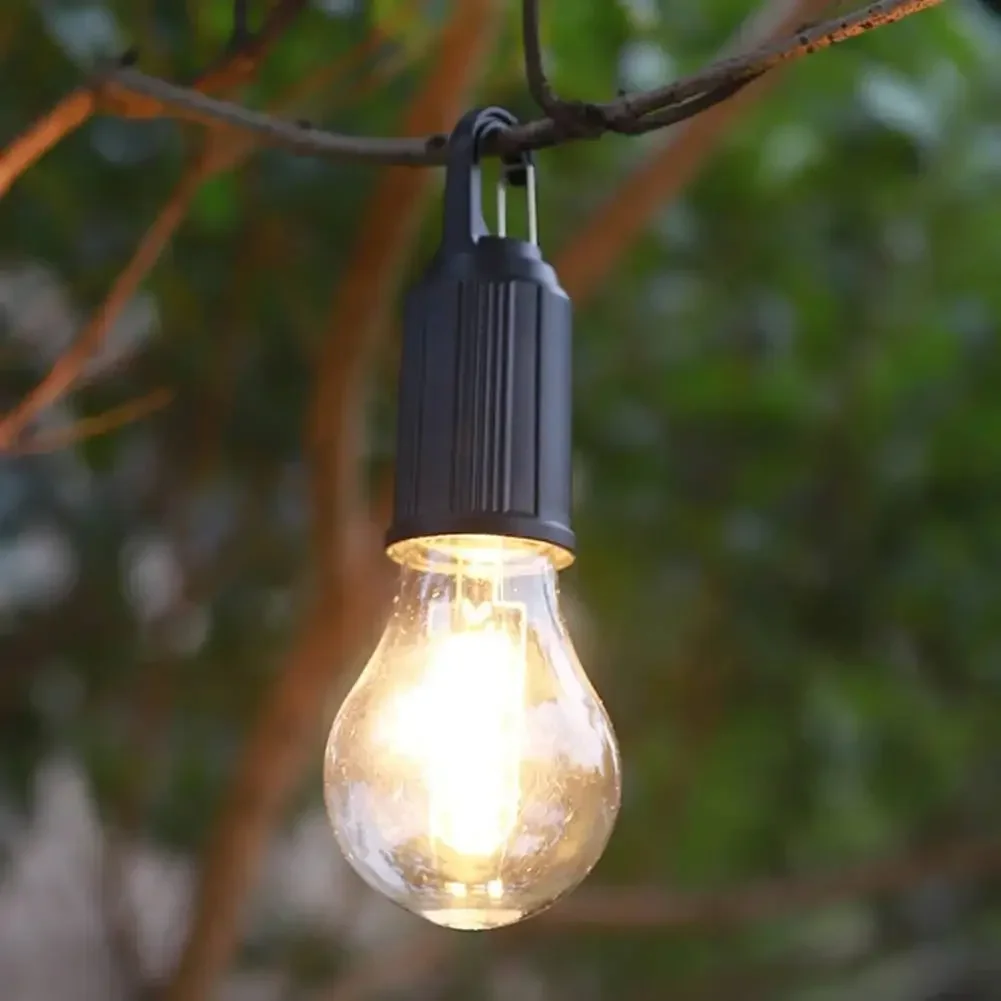 Luce da campeggio a LED Type-C USB ricaricabile impermeabile 400mAh 100LM Luce per tenda con gancio 3 modalità di illuminazione esterna