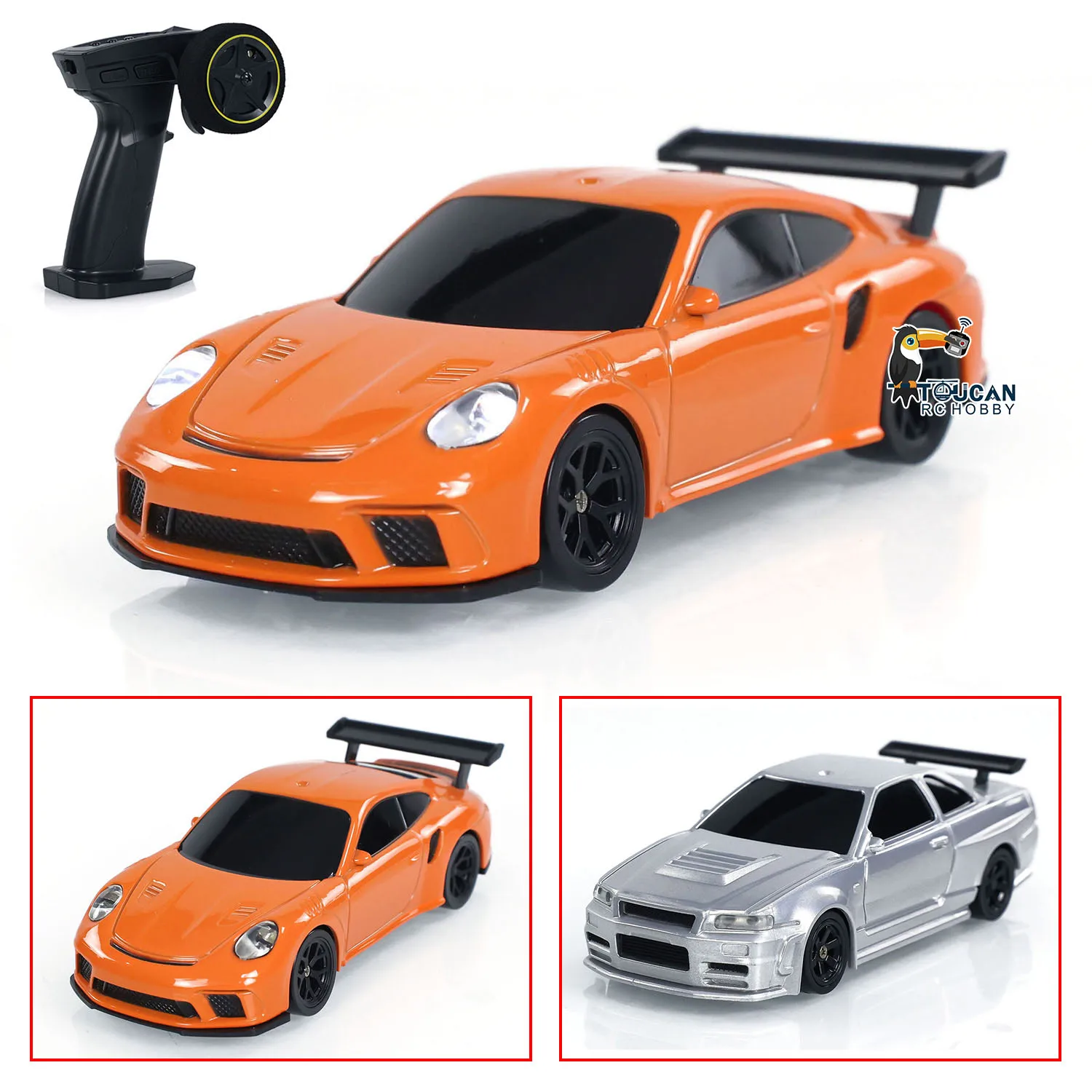 Pouvez-vous ro RC 1/43 Version RTR Améliorée pour Voiture de Course Radiocommandée, Modèle à Grande Vitesse, Quatre Roues Motrices, 2.4g, Drift Race, Mini Cadeaux